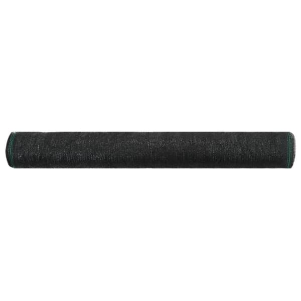 vidaXL Vindskydd för tennisplan HDPE 1x25 m svart