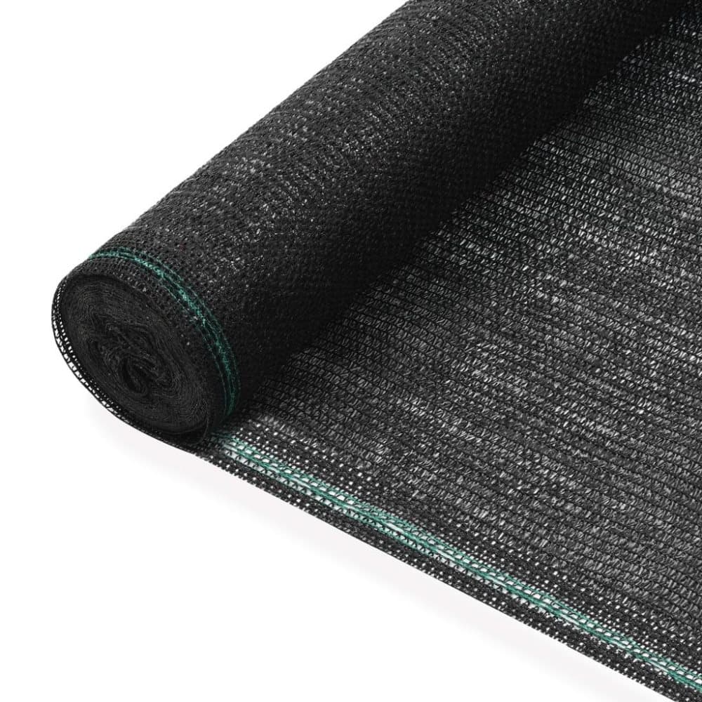 vidaXL tennisskærm HDPE 2 x 50 m sort
