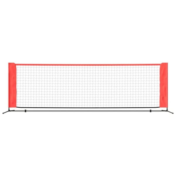 vidaXL tennisnet 300x100x87 cm polyester sort og rød