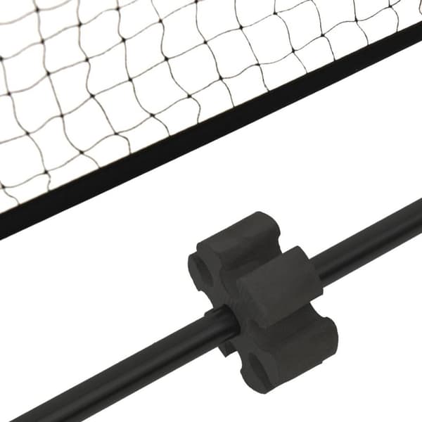 vidaXL Tennisnät svart och röd 500x100x87 cm polyester