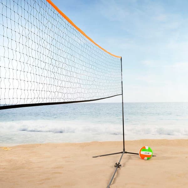 Aktive Volley Ja Kannettava Verkko Badminton Hopeinen 505x101x157/91 cm