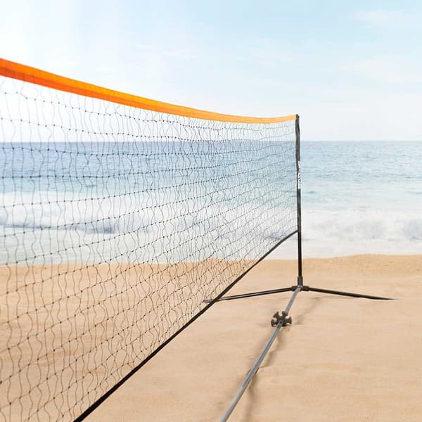 Aktive Volley Ja Kannettava Verkko Badminton Hopeinen 505x101x157/91 cm
