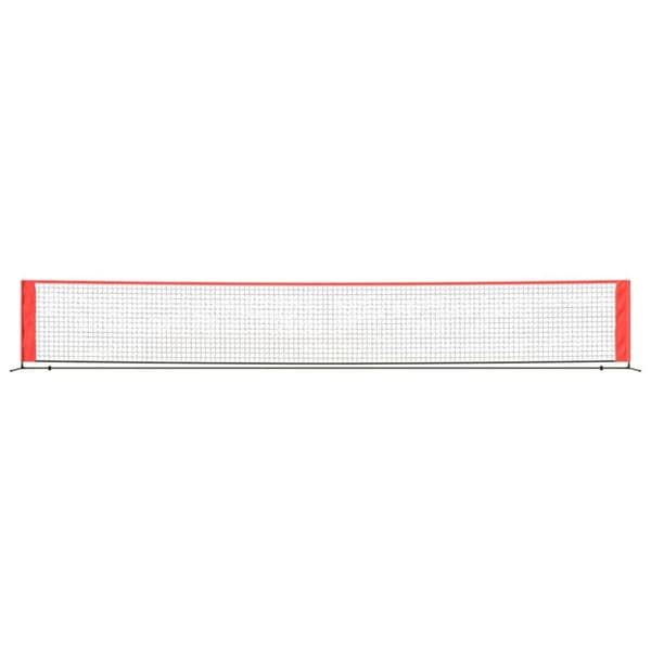 tennisnet 600x100x87 cm polyester sort og rød
