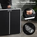 Miniatyrbild 4 av 10: Rootz Compact Bordtennisbordsset - Minipingisbord - Bärbart bordtennis - Rostsäkert aluminium - Perfekt för små utrymmen - 152cm x 76cm x 72cm