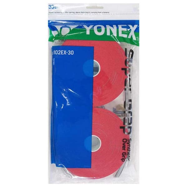 Yonex Tennis Overgreb Super Grap Ac102ex 30 Enheder Rød