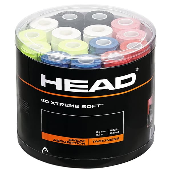 Head Racket Tennis Overgrip Xtremesoft 60 Enheter Flerfärgad