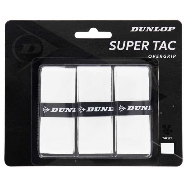Dunlop Tennis Overgreb Super Tac 3 Enheder Hvid