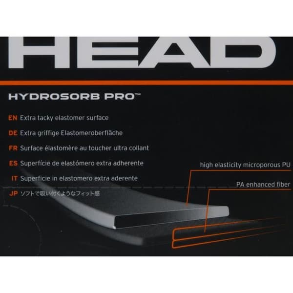 Tennisracketgrepp - Hydrosorb - Pro - Vidhäftande gummi - Tjocklek 1,75 mm - Vikt 17 g