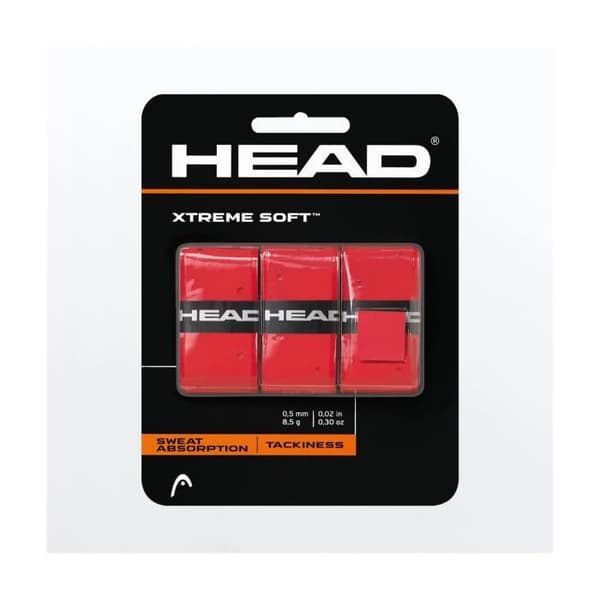 HEAD XTREME SOFT Overgrip Red x3 HEAD XREME SOF Overgrip Red x3