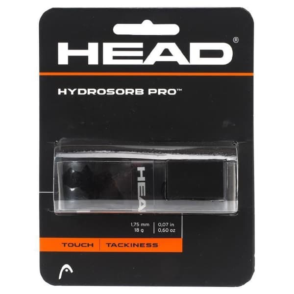 Tennisracket grepp - Head - Hydrosorb pro - Svart - 1.75 mm - 18 g