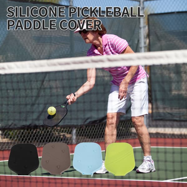 INF Silikoninen Pickleball-mailan suojus Musta