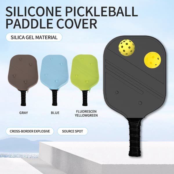 INF Silikoninen Pickleball-mailan suojus Harmaa