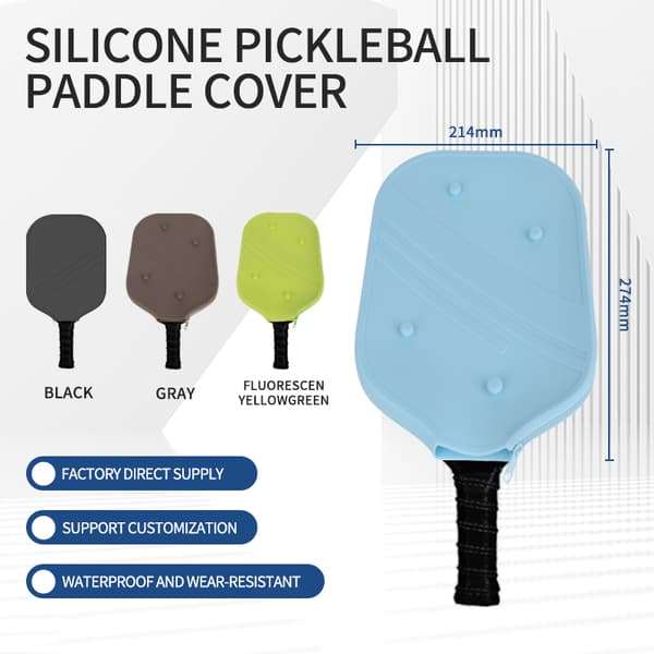 INF Silikoninen Pickleball-mailan suojus Harmaa