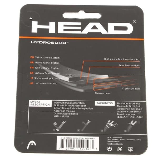 Grip Tennis - HEAD - HydroSorb Vit - Bekväm - Hållbar - Optimal grepp
