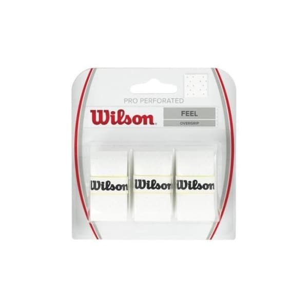 Surgrip - WILSON - Pro Overgrip Perforerad - Vit - Perfekt absorption - Perforerad