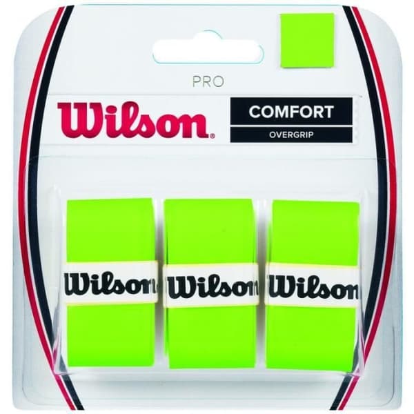 Surgrip - WILSON - Pro Overgrip Blade - Vert Fluo - Förpackning av 3 - Bekväm och prestandaorienterad