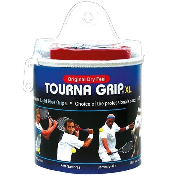 Tourna ZIPPER BOX MED 30 PÅ GRIPS GRIP XL - TOUR-30-XL