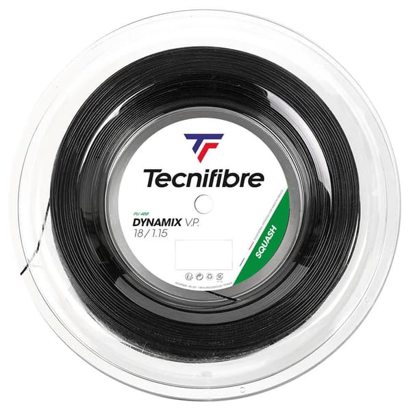 Tecnifibre Squash Hjulsnor Dynamix Vp 200 M Sort 1.25 mm