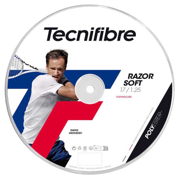 Tecnifibre Tennis Hjulsnor 200 M Razor Soft Transparent 1.25 mm
