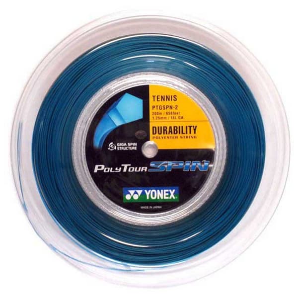 Yonex Tackling Spole Tennis Polyour Spin 200 M Blå 1.25 mm