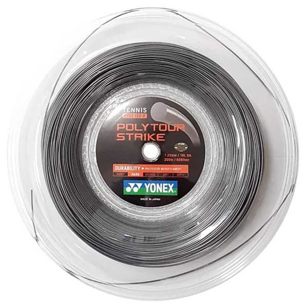 Yonex Tenniskelan Kieli Poly Tour Strike 200 M Harmaa 1.25 mm