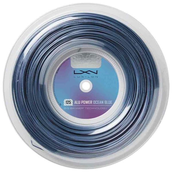 Luxilon Tenniskelan Kieli Alu Power Ocean Blue 200 M Kirkas 1.25 mm