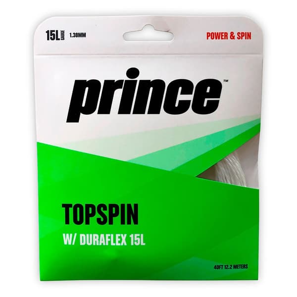 Prince Tennis Enkeltstreng Topspin Duraflex 12.2 M 12 Enheder Transparent 1.38 mm
