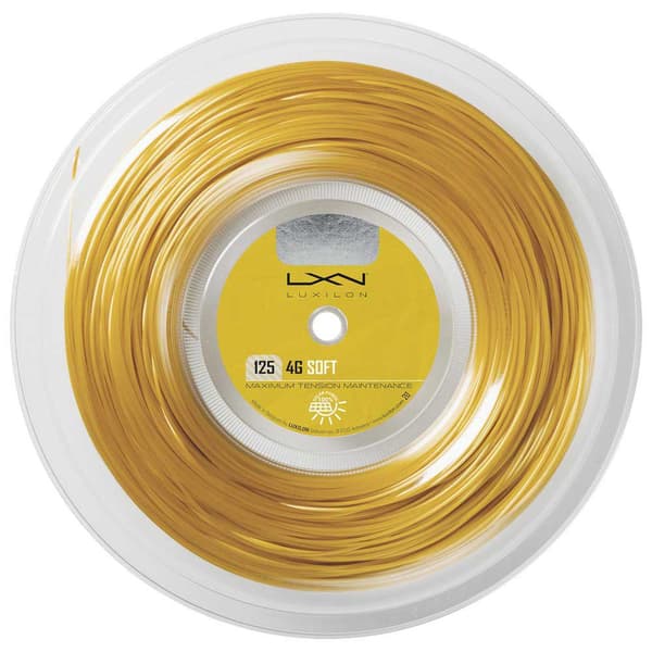 Luxilon Tennisrullsnöre 4g Soft 200 M Guld 1.25 mm