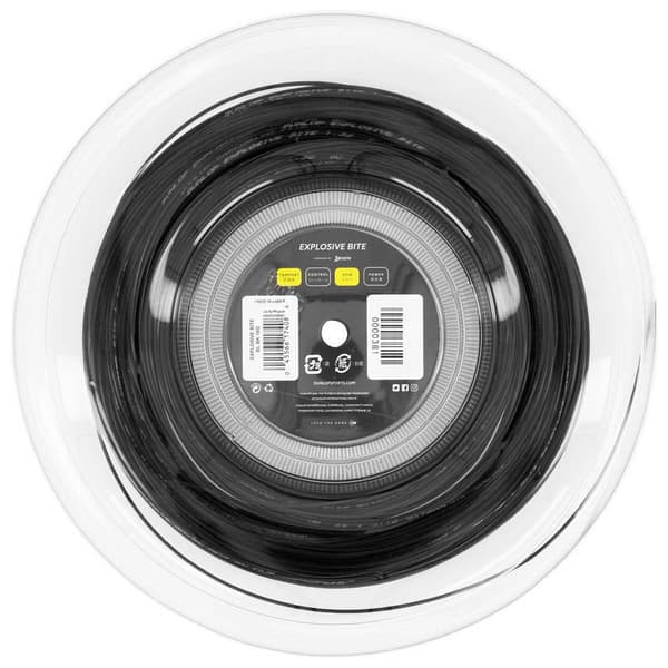 Dunlop Tennis Hjulsnor Explosive Bite Polyester 200 M Sort 1.27 mm
