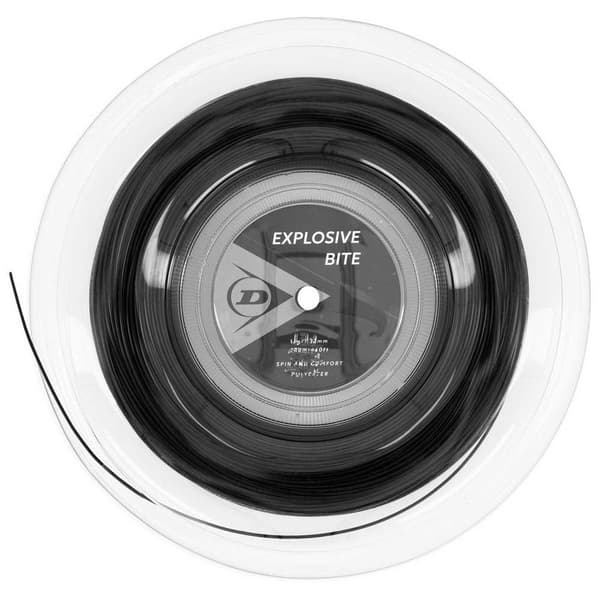 Dunlop Tennis Hjulsnor Explosive Bite Polyester 200 M Sort 1.27 mm