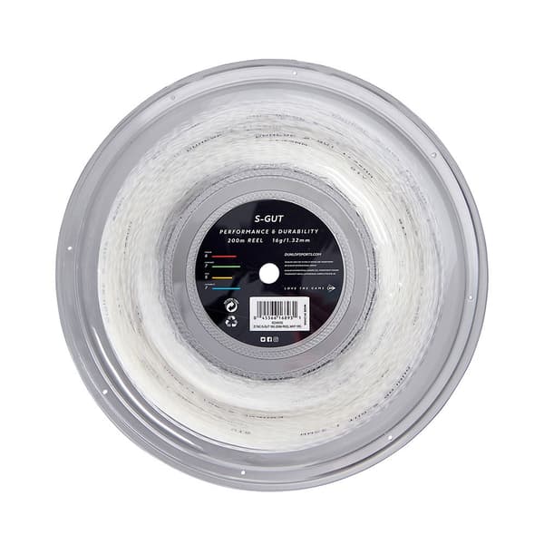 Dunlop Tennis Hjulsnor S Gut 200 M Hvid 1.32 mm