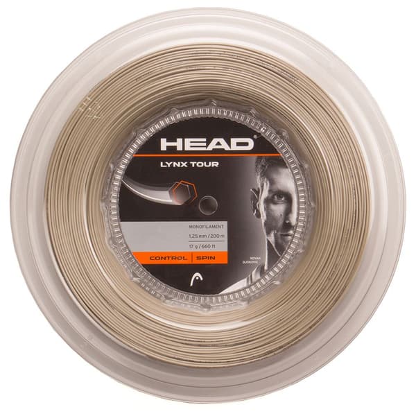 Head Racket Tenniskelan Kieli Lynx Tour 200 M Valkoinen 1.30 mm