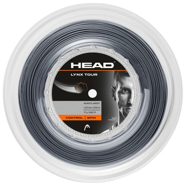 Head Racket Tenniskelan Kieli Lynx Tour 200 M Harmaa 1.30 mm