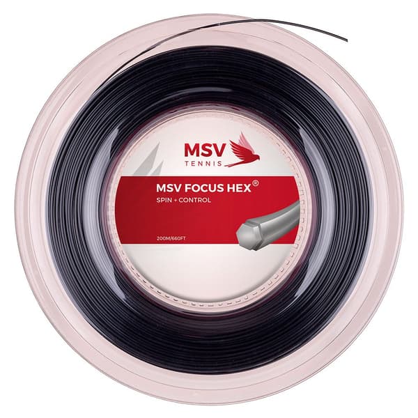 Msv Tennis Hjulsnor Focus Hex 200 M  1.23 mm