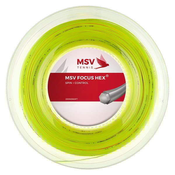 Msv Tennis Hjulsnor Focus Hex 200 M  1.23 mm