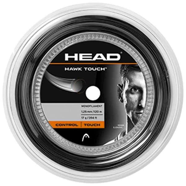 Head Racket Tennis Hjulsnor Hawk Touch 120 M Sort 1.15 mm