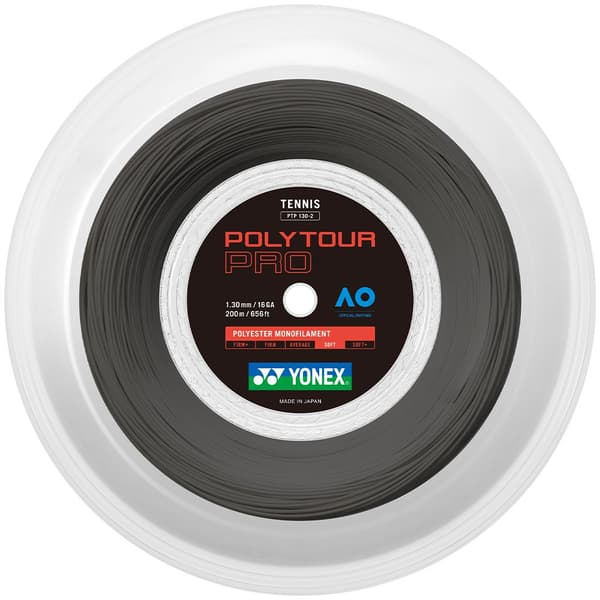 Yonex Tennis Hjulsnor Polytour Pro 200 M Gul 1.25 mm