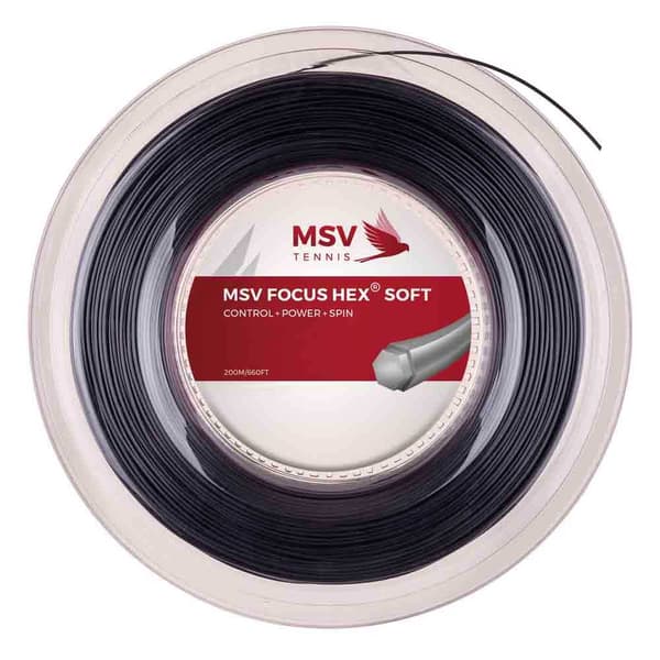 Msv Tennis Focus Hex Soft 200 M Tenniskelan Kieli  1.30 mm