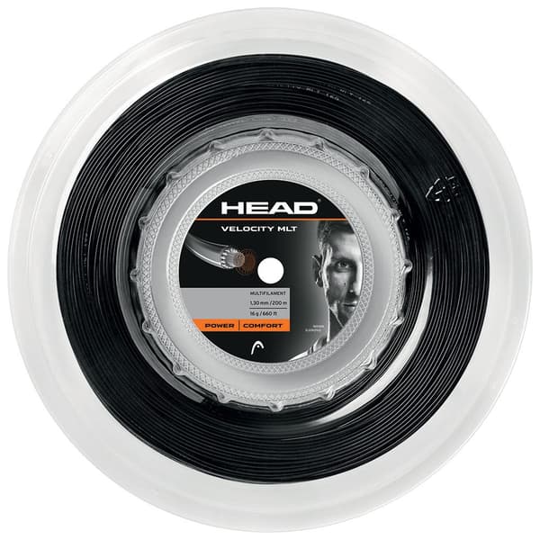 Head Racket Tenniskelan Kieli Velocity Mlt 200 M Musta 1.25 mm