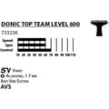 Pikkukuva 5 / 5: Bordtennisracket - SCHILDKRÖT - TOP TEAMS 600 AVS, handtag