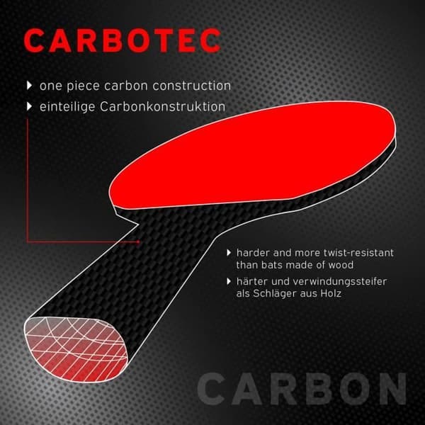 Bordtennisracket - SCHILDKRÖT - CARBOTEC 3000