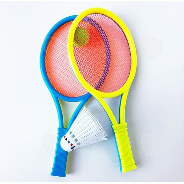 CONFO® Tennisracketsportstativ för barn dubbelsidig racketleksak