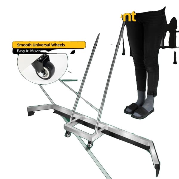 Heavy Duty Tennisbane Squeegee, Effektiv Vandfjernelse, Ergonomisk Design, Holdbart Rustfrit Stål