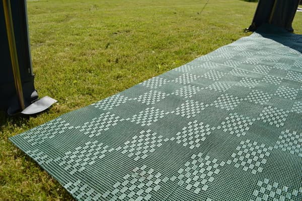 Tältmatta Campingmatta 2,5 x 60 cm – Grön plast
