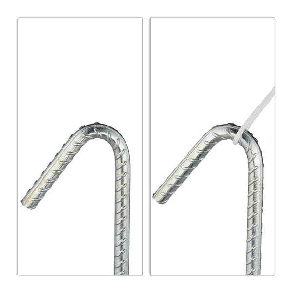 Relaxdays XL markpinnar, pinnar, set om 10, galvaniserat stål, tält, 39 cm, galvaniserat stål, silver