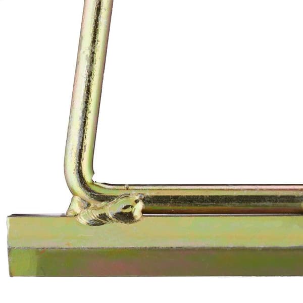 Relaxdays XL markpinnar, set om 4, galvaniserat stål, tältpinnar, presenning, lusthus, 30,5 cm hög, guld