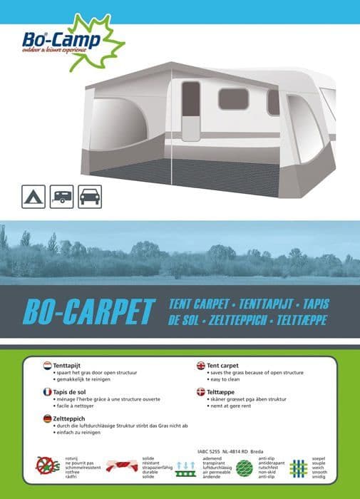 Campingtälttillbehör - sardin - Bo-camp stång - 4218106 Grå - Tältmatta - Bo-Matta - 3 x 6 meter - Grå