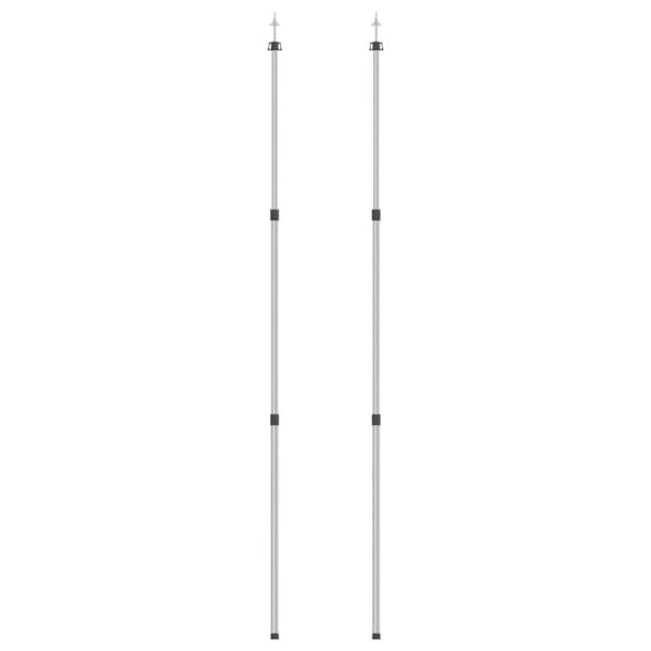 Teleskopiska presenningsstänger 102-260 cm 2 st