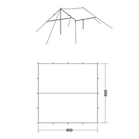 Robens Tarp 4x4 M Grönt