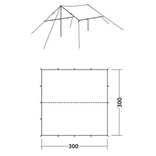 Robens Tarp 3x3 M Grönt